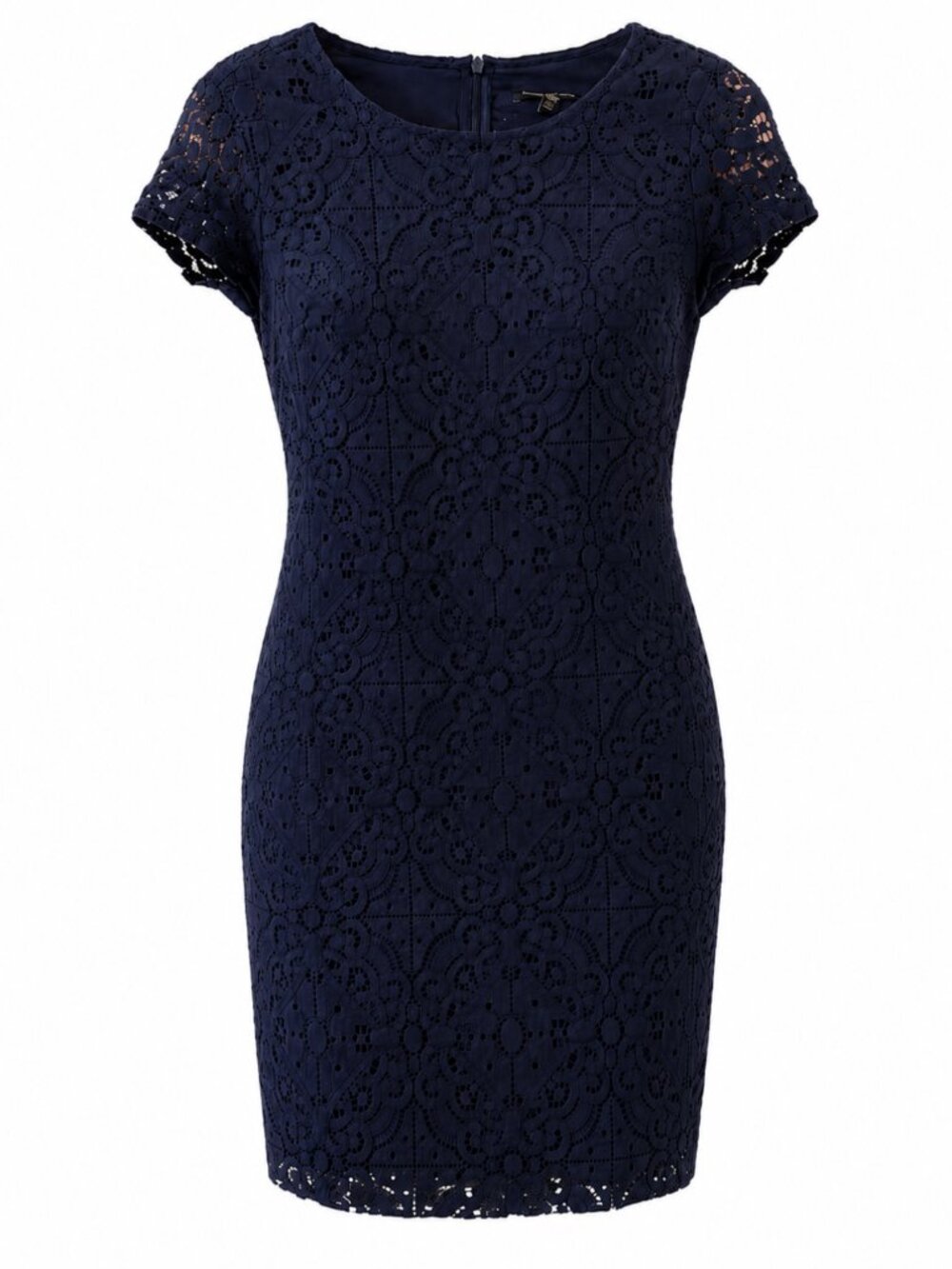 Banana Republic Navy Lace Eyelet Sheath Dress Size 00